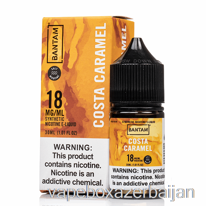 Vape Azerbaijan Costa Caramel - Bantam SALTS - 30mL 18mg